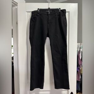 Men's Hollister Athletic Straight Leg Black Jeans